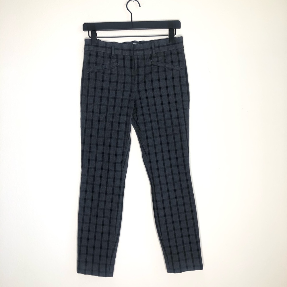 GAP Plaid skinny ankle pants